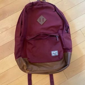 Hershel burgundy backpack